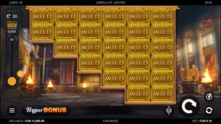 Jewels of Jupiter slot screenshot 2