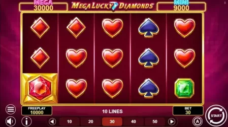 Mega Lucky Diamonds slot screenshot 1