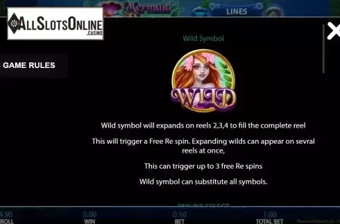 Features screen