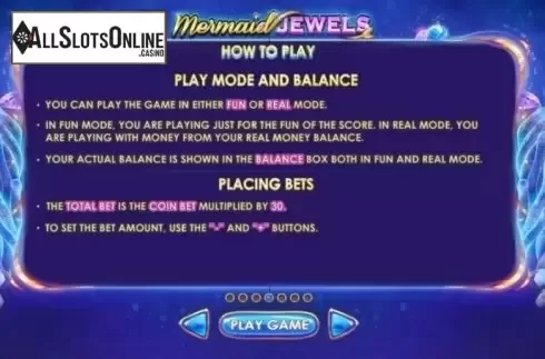 Paytable 4. Mermaid Jewels from Skywind Group