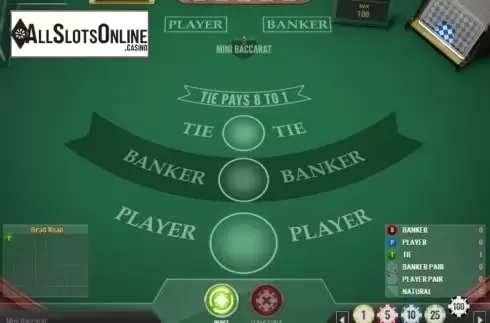 Win Screen. Mini Baccarat (Play'n Go) from Play'n Go