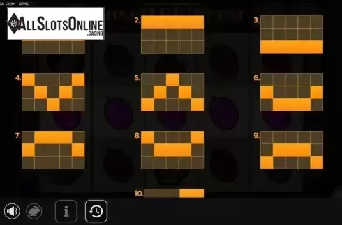 Paylines screen