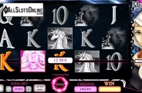 Win Screen. Mystic Charm from GAMING1