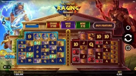 Olympus Raging Megaways slot screenshot 1