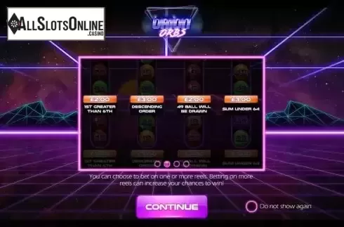 Start Game screen 2