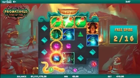 Prometheus Titan of Fire slot screenshot 1