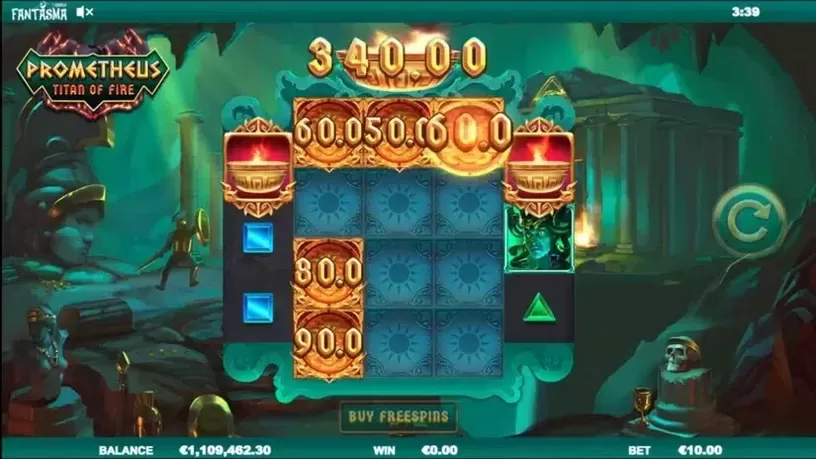 Prometheus Titan of Fire slot screenshot 3
