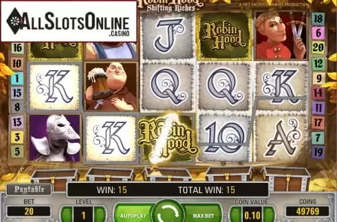 Screen4. Robin Hood: Shifting Riches from NetEnt