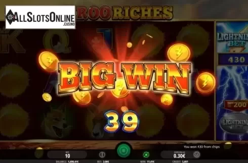 Big Win. Roo Riches from iSoftBet