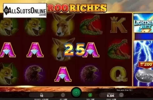 Win Screen 2. Roo Riches from iSoftBet