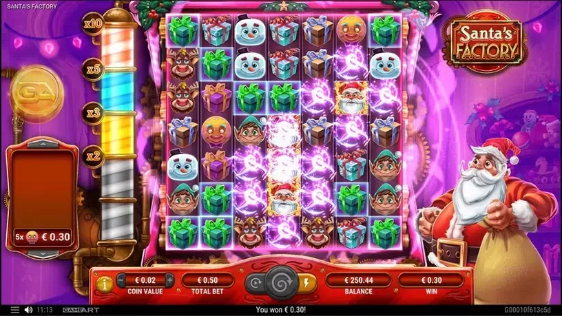Santa's Factory slot screenshot 3
