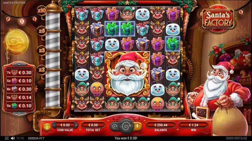 Santa's Factory slot screenshot 5