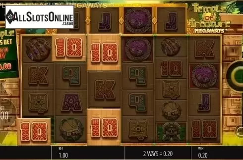 Win screen 2. Temple of Treasure Megaways from Blueprint