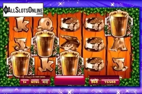 Trash bin bonus win screen. Trash Panda from Incredible Technologies