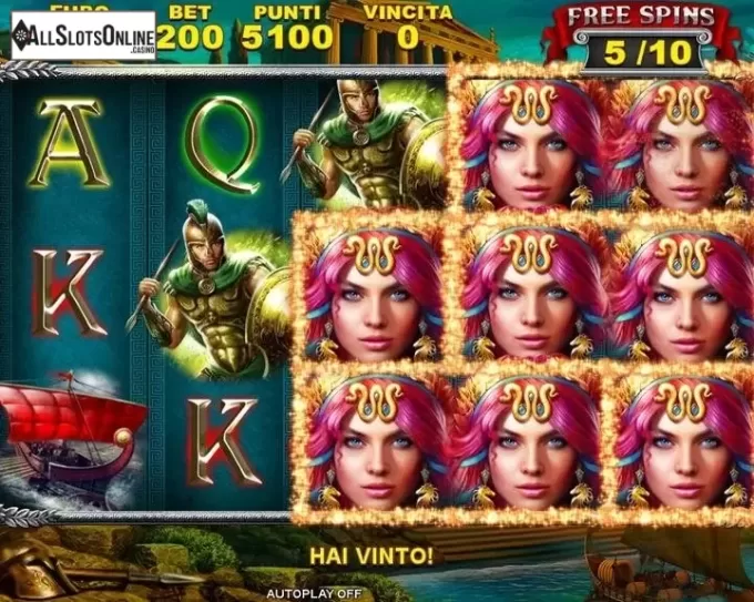 Free Spins. Troy: the Legend of Glory from Octavian Gaming