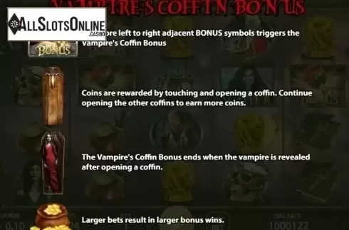 Paytable 3. Vampire's Tale from KA Gaming