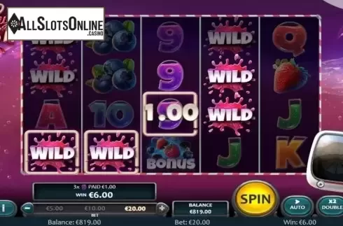 Win Screen 2. Wild Cherry Blast from Nucleus Gaming