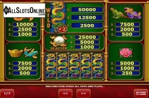 Screen2. Wild Dragon (Amatic) from Amatic Industries