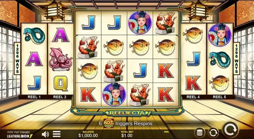 Wild Hot Wasabi slot screenshot 1