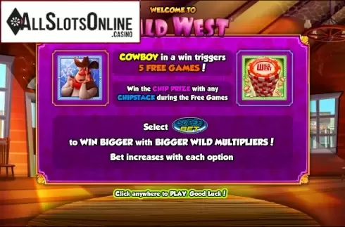 Game features. Wild West (NextGen) from NextGen