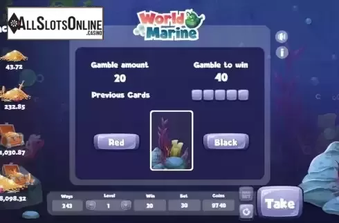Gamble Game screen
