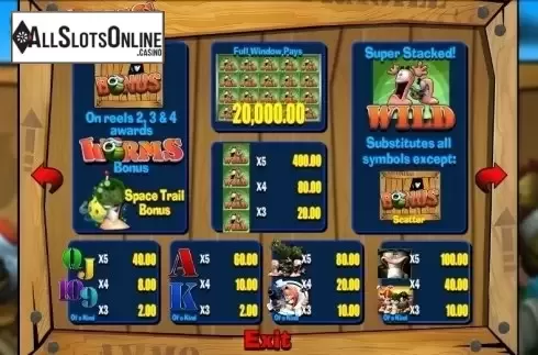 Screen2. Worms (Blueprint) from Blueprint