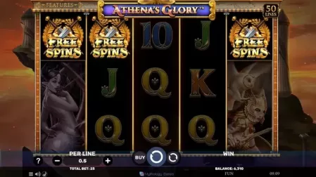 Athena's Glory slot screenshot 3