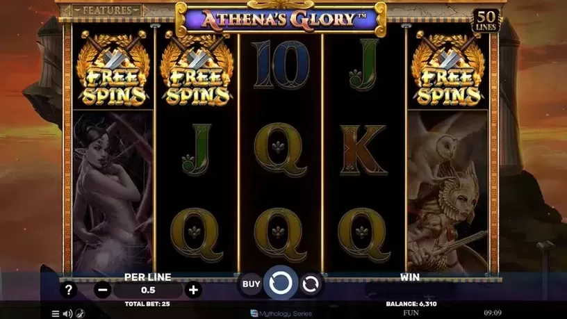 Athena's Glory slot screenshot 3