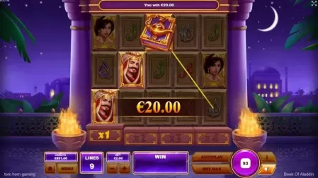 Book of Aladdin slot screenshot 3
