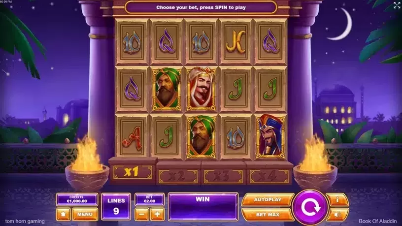 Book of Aladdin slot screenshot