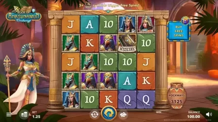 Book of Anksunamun Rockways slot screenshot 1