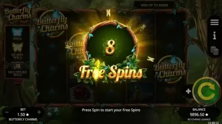 Butterfly Charms slot screenshot 3