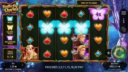 Butterfly Charms slot screenshot 4