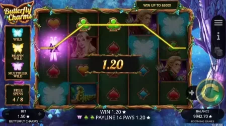 Butterfly Charms slot screenshot 5