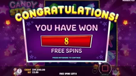 Candy Starz slot screenshot 3