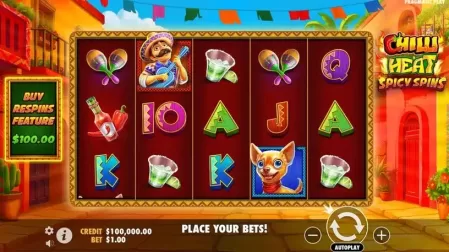 Chilli Heat Spicy Spins slot screenshot 1