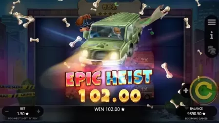 Dog Heist Shift 'N' Win slot screenshot 6