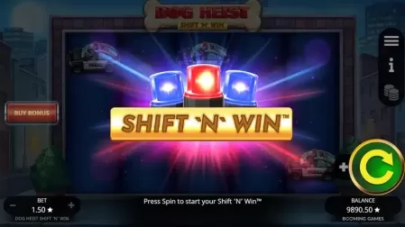 Dog Heist Shift 'N' Win slot screenshot 3
