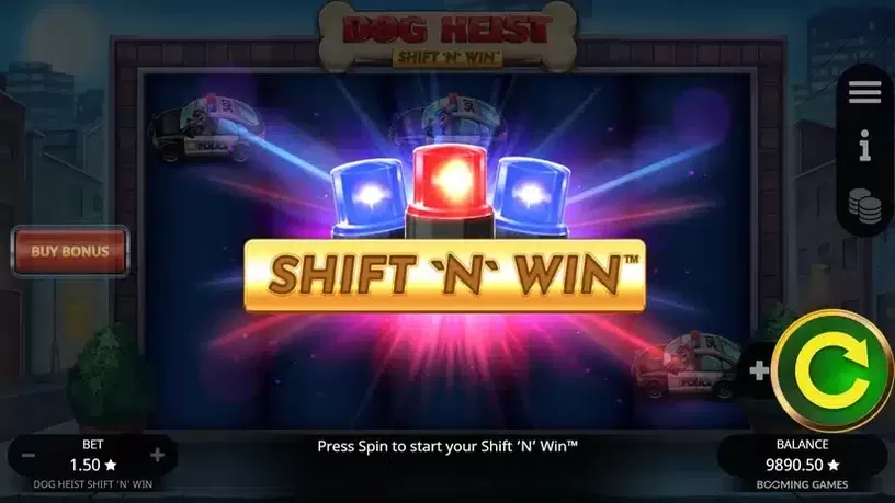Dog Heist Shift 'N' Win slot screenshot 3