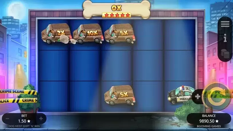 Dog Heist Shift 'N' Win slot screenshot 4