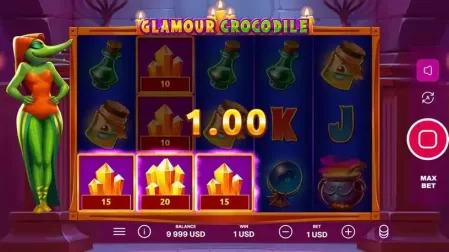 Glamour Crocodile slot screenshot 2