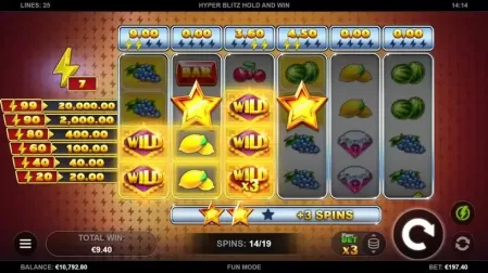 Hyper Blitz Hold and Win slot screenshot 6