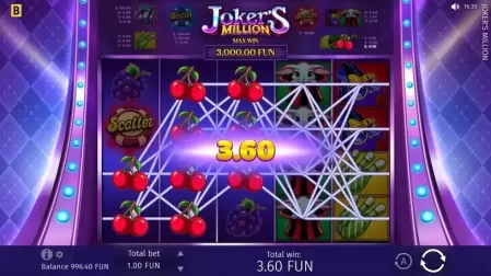 Joker's Million slot screenshot 3