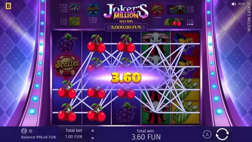 Joker's Million slot screenshot 3