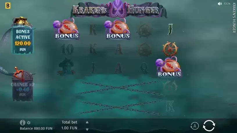 Kraken's Hunger slot screenshot 2