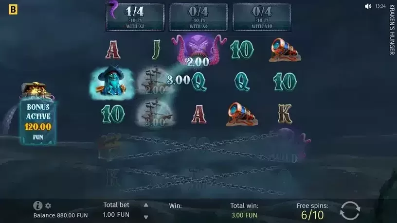 Kraken's Hunger slot screenshot 4