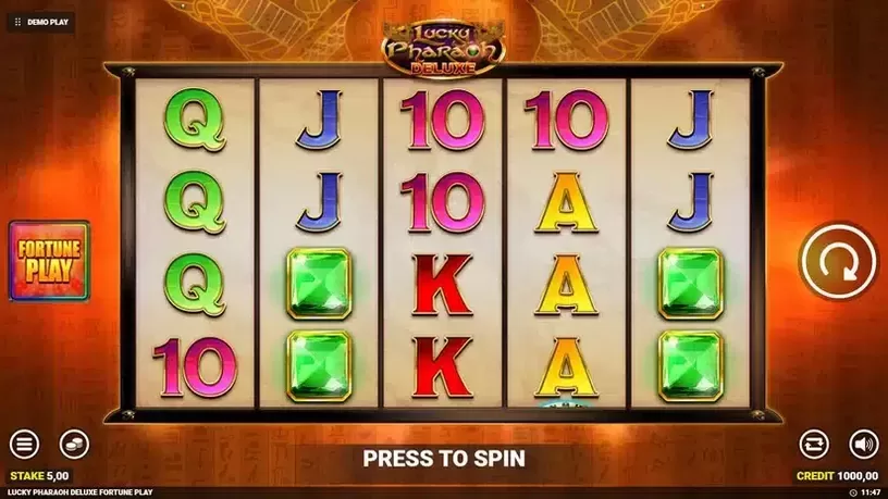 Lucky Pharaoh Deluxe slot screenshot 1