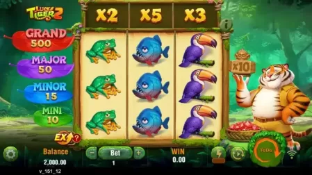 Lucky Tiger 2 slot screenshot 1