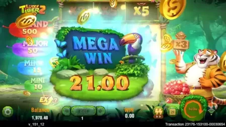 Lucky Tiger 2 slot screenshot 5