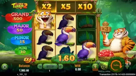 Lucky Tiger 2 slot screenshot 4